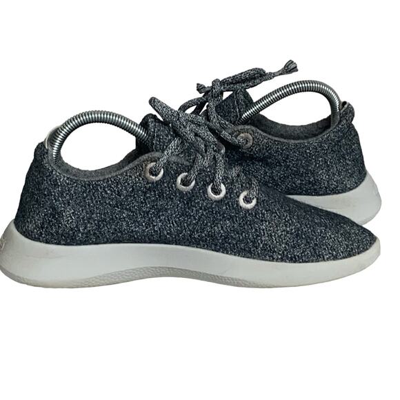 WOMENS ALLBIRDS WOOL RUNNERS ATHLETIC SHOES SIZE 9 GRAY BLACK NICE - Picture 3 of 6
